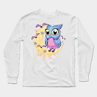 Pastel Goth Owl Long Sleeve T-Shirt